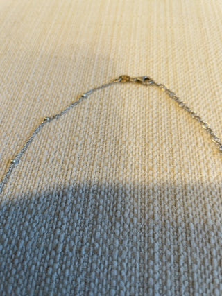 Vintage sterling silver 925 chain with silver beads