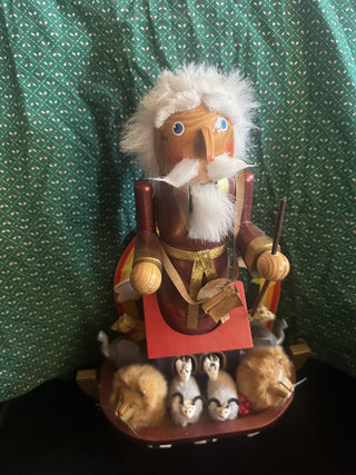 Vintage 15" Noah's Ark Christmas Nutcraker Holiday Bombay Company #62 VV MTS|127861