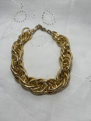 Necklace - Large Goldtone Link RSV