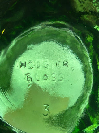 Vintage Green Hoosier Glass Vase    MTS