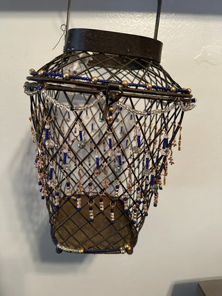 Suncatcher Lantern Black Metal Cage MTS|134067