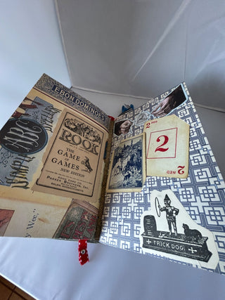 Altered Book Journal "Wide World" game themed journal RSV|105467