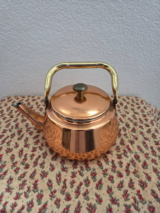 1950s Tyee Solid Copper Tea Kettle and Lid, RCD|105161
