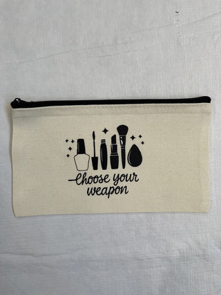 Zippered Canvas Makeup Bag/Tote|74931