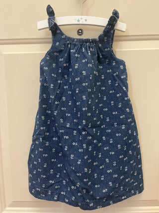 Baby GAP Chambray Denim Tie Dress - 4 Years - RSV|105997