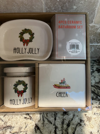 4 Piece Ceramic Bathroom Set RCD|128881