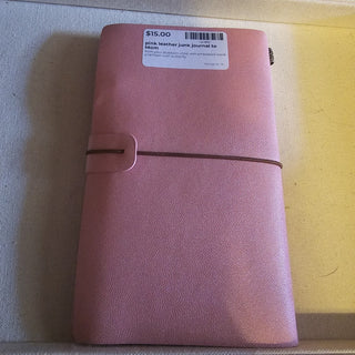 pink leather junk journal to Mom
