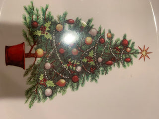 X lg serving platter with tree|126287