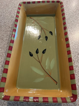 Debbie Segura “Olivia” rectangular serving platter.