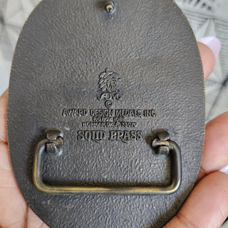 Oklahoma "The Sooner State" - Brass Belt Buckle (BRI) - MTS|84242