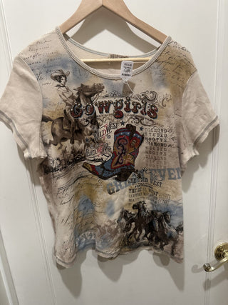 Blue Canyon Bedazzled Clothing Cowgirls Wild West Size 1X #63 VV MTS