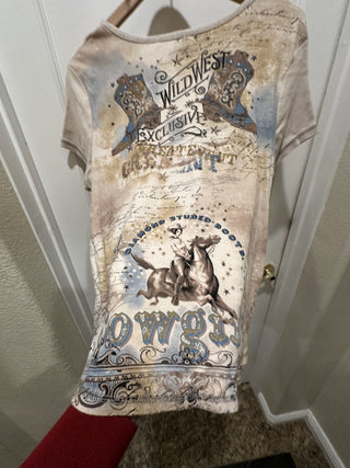 Blue Canyon Bedazzled Clothing Cowgirls Wild West Size 1X #63 VV MTS