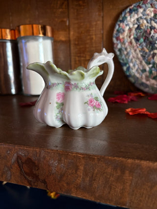 Small Vintage Rose Pitcher|111632