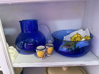 Vintage Iittala Blue Glass Bowl MTS