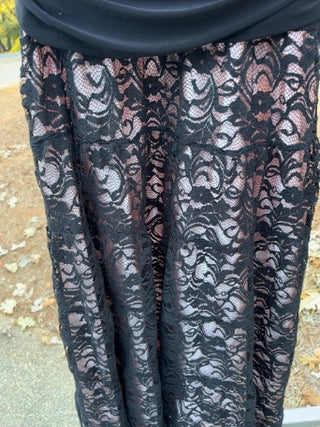 S.L. Fashions black sleeveless evening dress Size 10