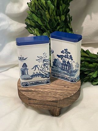 Vintage Blue Willow Spice Tin (1) - RCD|101306