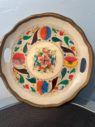 South Amer Wood Serve Plate MTS