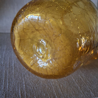 Blenko Amber Amber Blown Glass Pitcher|74303