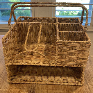 Faux Rattan Serving Caddy RSV|80271