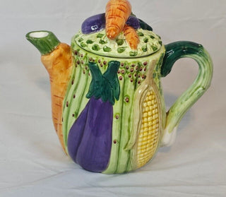 World Bazaar Inc. Collectable Vegitable Teapot Fall Harvest Decor Ceramic #62 VV MTS