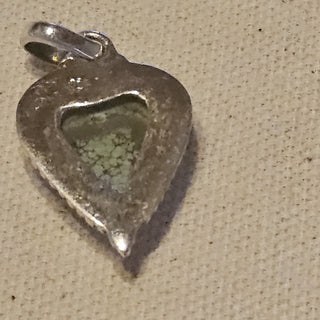 Sterling turquoise spiderweb turquoise pendant