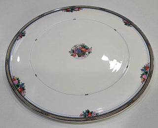 Bone China Cake Plate-Fruit Basket Pattern MTS