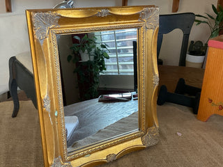 Gold Wood framed mirror 11x13 MTS