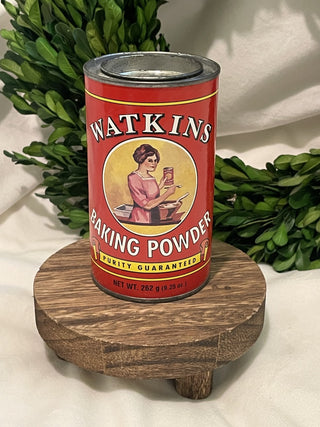 Watkins Baking Powder Tin w/baking powder - RCD