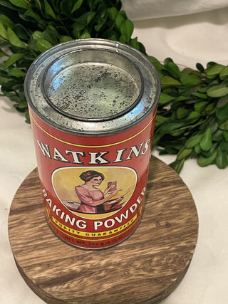 Watkins Baking Powder Tin w/baking powder - RCD