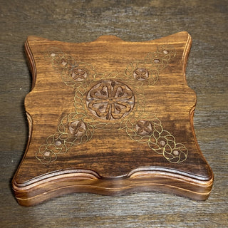 Vintage Indian Teak Carved Wooden Box MTS|81067