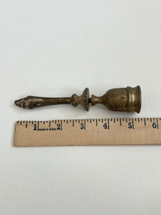 Vintage brass candle snuffer rsv|86771
