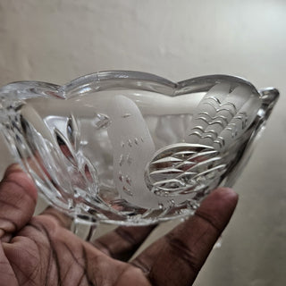 Hofbauer "The Byrdes Collection" crystal glass bowl (BRI) - MTS|133029