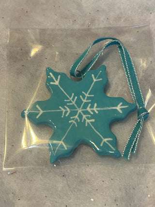 Handcrafted Clay Lg Snowflake Ornament | Gift Tag|129775