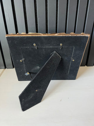 Vintage heavy gold ornate wood picture frame RSV|113530