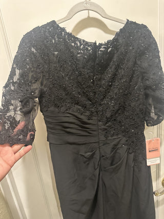 JJ House Size 10 Bust 36.50" Waist 29.50" Black Cocktail Dress #62 VV MTS|141599