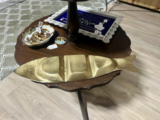 Gold Tone Metal Fish Dish|103376