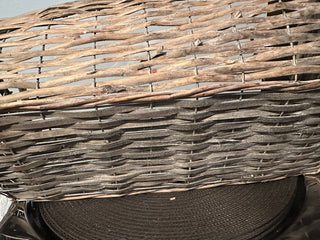 Basket Gray Wire Frame Wicker mts|131278