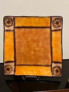 #2784 Clay Art Tuscany Square Plate