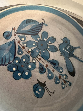 Tonala Blue Bird 9" Plate ONE EACH MTS