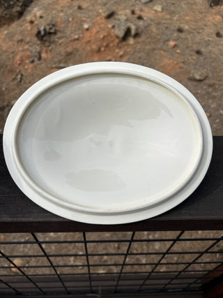 12F HOMER LAUGHLIN EGGSHELL GEORGIAN BOMBAY COVERED VEGETABLE SERVING BOWL RSV|67195