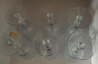 Set of 6 Fostoria NAVARRE Blue Wine Glasses|48768