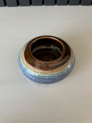Vintage small orb pottery vase RSV|97073
