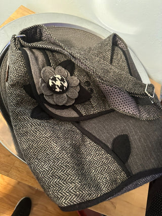 Pine Blossom Felted Wool Handbag MTS|109633