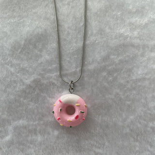kid necklace, pink donut RSV