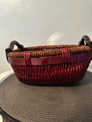 Basket Redwood Oval MTS|102171