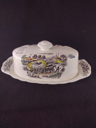 Yorkshire Staffordshire ironstone butter dish RCD|62835