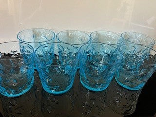 #1998 Peacock Blue Glassware 4-set RSV|75000