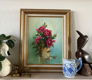 Vintage floral oil painting RSV|117642