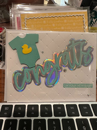 Greeting Card - "Congrats on your new baby" GF252 RCD