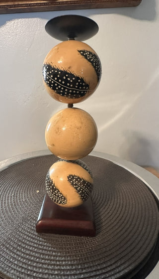 Candle Stand Feathers Native MTS|78737